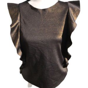Design Lab By Lord and Taylor women’s sleeveless metallic top size s